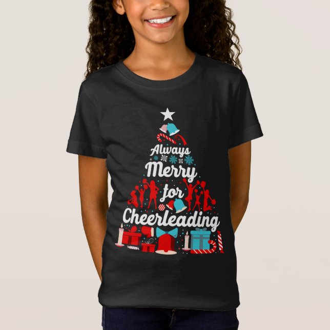 T-Shirt Cheerled Cheerled Toujours Joyeux Pour Cheerled (Devant)