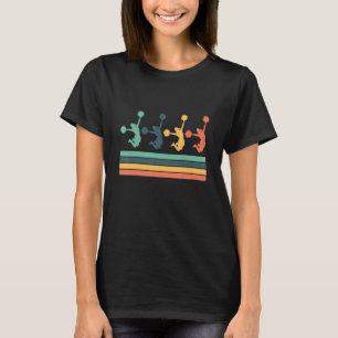 T-shirt Cheerled Pom-pom girl de style rétro