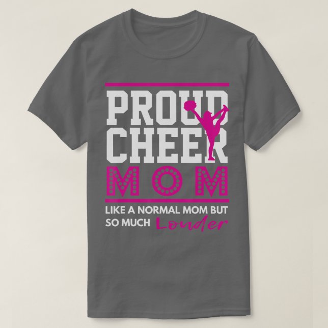T-shirt Cheerled Proud Cheer Maman (Design devant)