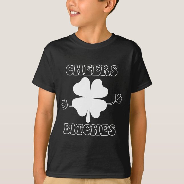 T-shirt Cheers Es Lucky Clover Saint Patrick's Day Iri-shi (Devant)