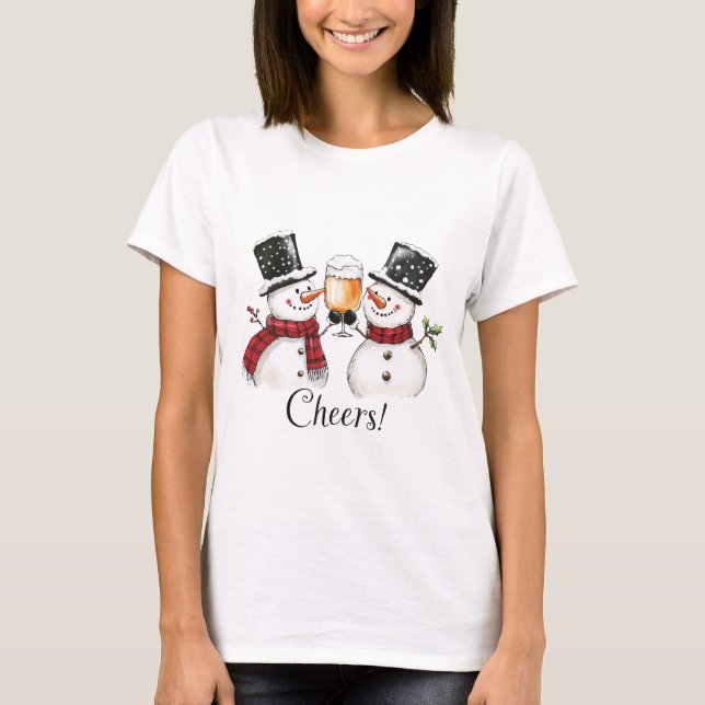 T-shirt Cheers-Snowman (Devant)