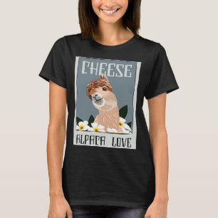T-shirt Cheese Alpaca Love Guanaco Llama Vicuna Breeder Al