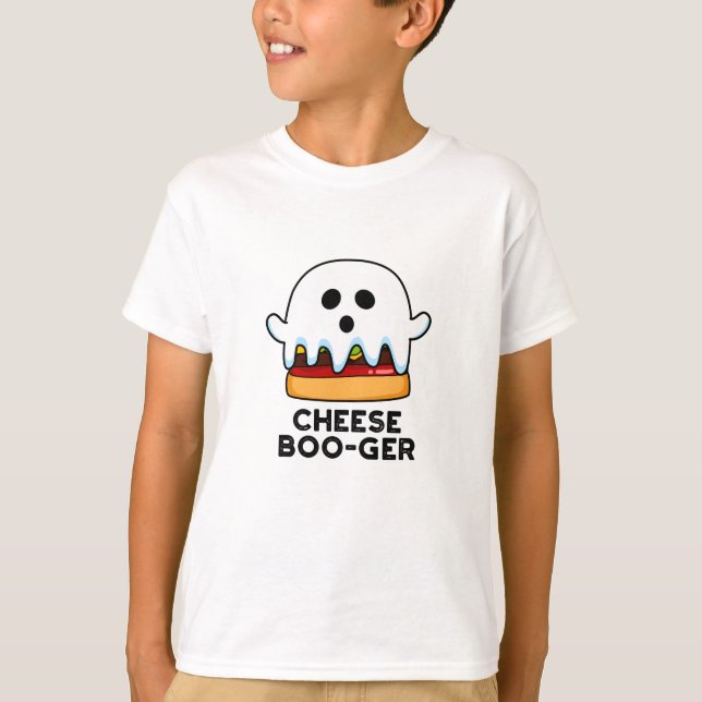 T-shirt Cheese Boo ger Funny Ghost Cheeseburger Pun (Devant)