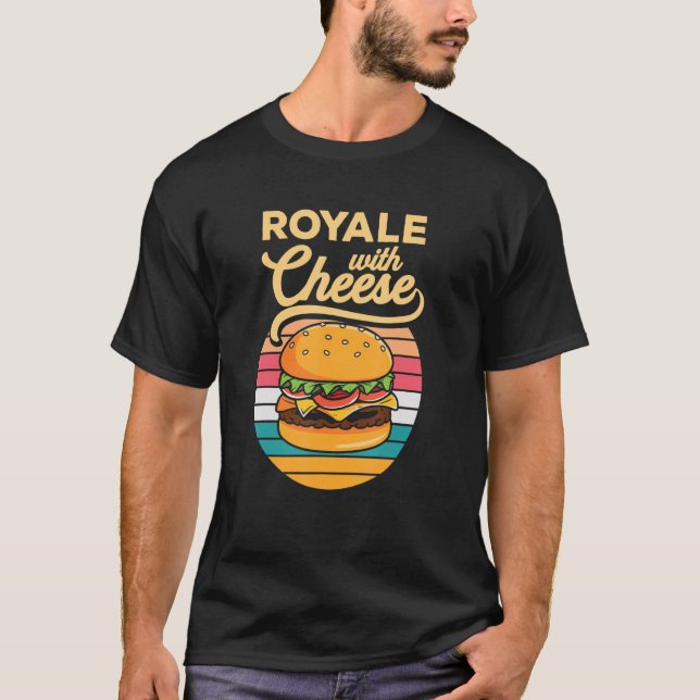T-shirt Cheese Burger Royale Cheeseburger Hamburger (Devant)