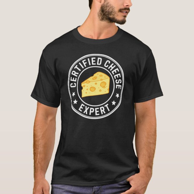 T-shirt Cheese Expert Cheese Lover (Devant)