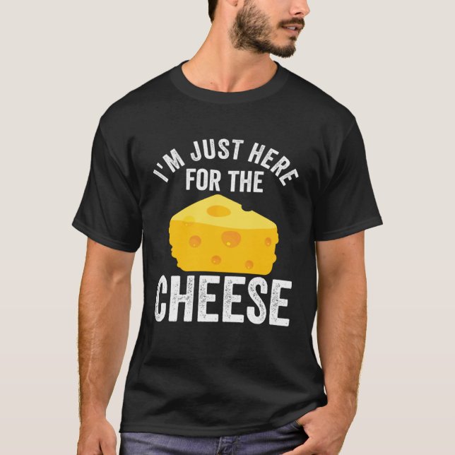 T-shirt Cheese  I wonder If Cheese Thinks About Me Too  1 (Devant)