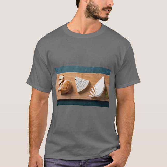 T-shirt Cheese Lover Fun Graphic (Devant)