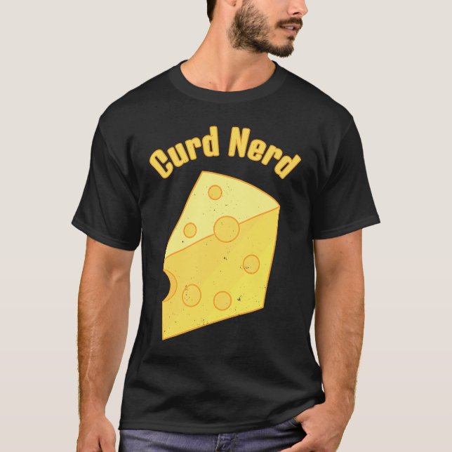 T-shirt Cheese Lovers  Quark Nerd (Devant)