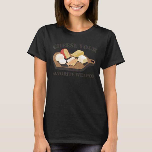 T-shirt Cheese Your Favori Arme Costume Gouda Cheddar (Devant)