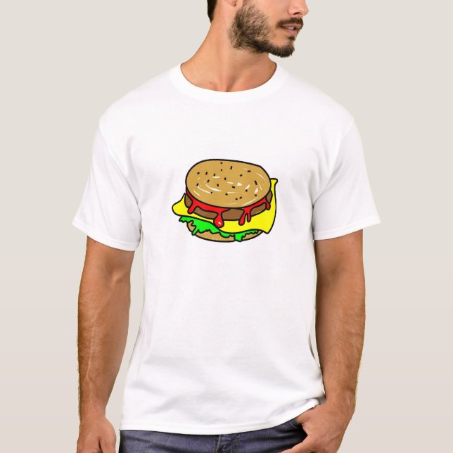 T-shirt cheeseburger (Devant)