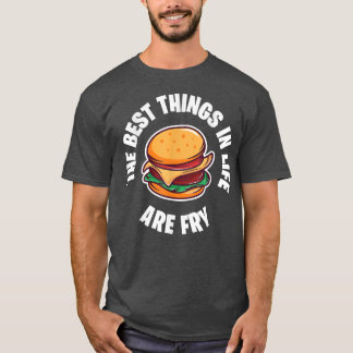 T-shirt Cheeseburger amoureux burger best life junk nourri