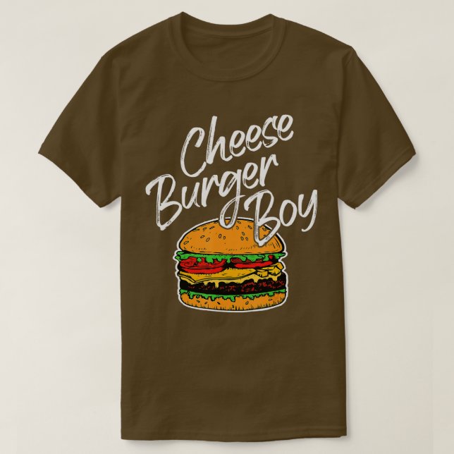 T-shirt Cheeseburger Boy Burger Lover National Cheesebur (Design devant)