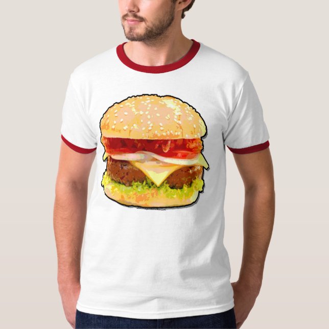 T-shirt Cheeseburger de lard (Devant)