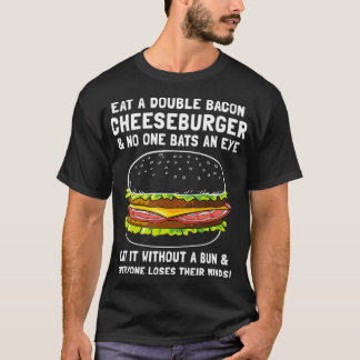 T-shirt Cheeseburger double bacon Ketosis Lover Ketone Ket