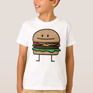 T-shirt Cheeseburger Hamburger ground meat Beef cheese bun