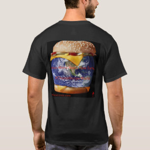 T-shirt Cheeseburger mondes deuxième design