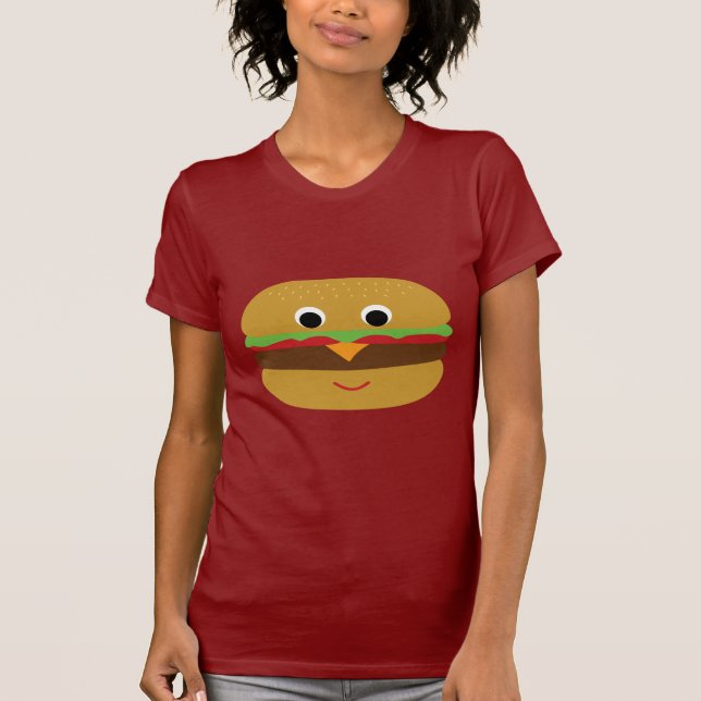 T-shirt Cheeseburger rétro (Devant)