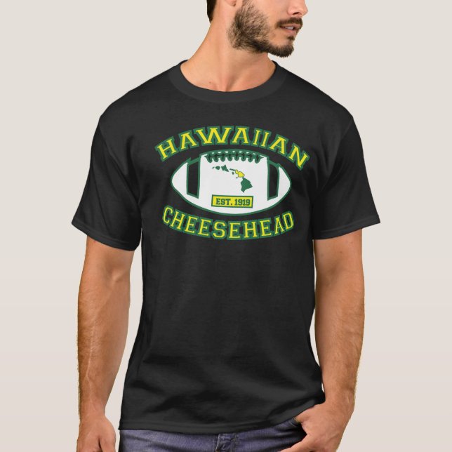 T-shirt Cheesehead hawaïen (Devant)