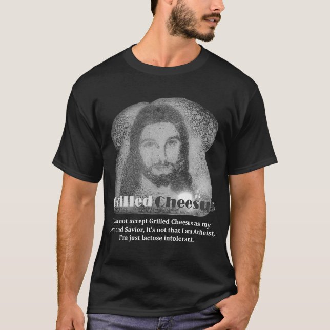 T-shirt Cheesus grillé par obscurité intolérant à la (Devant)