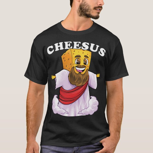 T-shirt Cheesus Jesus Christ Funny Fromage Christian Pun C (Devant)