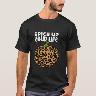 T-shirt Cheetah Citrouille épicez votre vie Exotic Fall Le