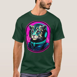 T-shirt Cheetah cosmique Astronaute galactique Animaux Neo