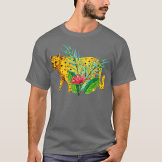 T-shirt Cheetah Dans Les Mauvaises Herbes