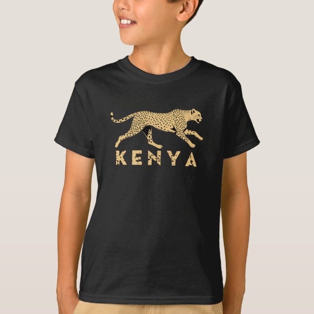 T-shirt Cheetah Du Kenya (Devant)