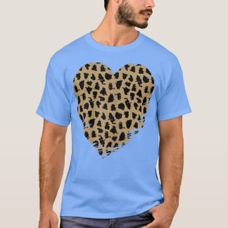 T-shirt Cheetah Heart Empreinte de léopard