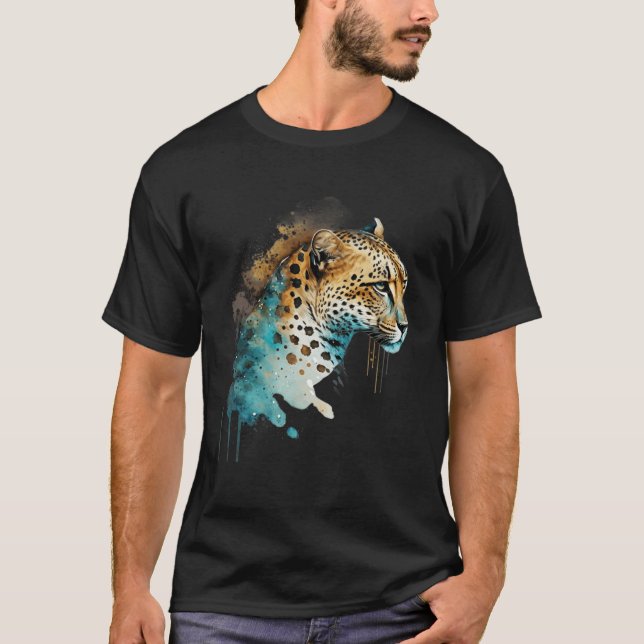T-shirt Cheetah Leopard Big Cat Panther Safari Trip Wildli (Devant)