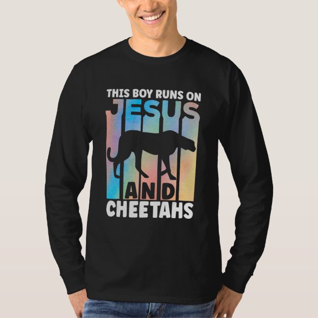 T-shirt Cheetah Outfit for Cheetah Lovers Apparel for Boys (Devant)