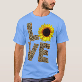 T-shirt Cheetah Skin Love Tournesol Vintage