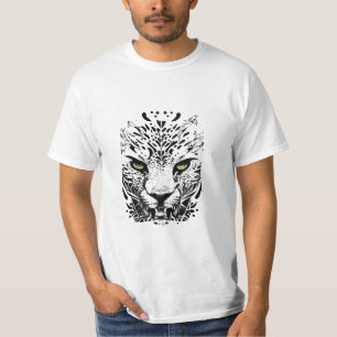 T-shirt Cheetah Wild Animal Nature Illustration Art tatoua
