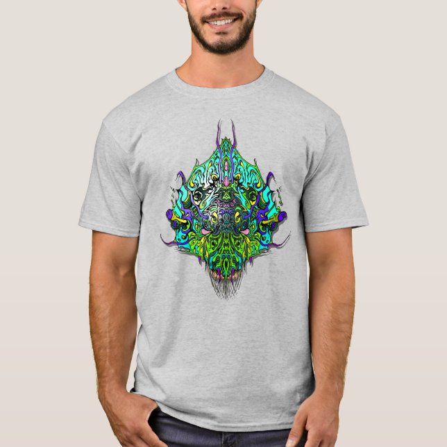T-shirt Chef Alien - Aqua (Devant)