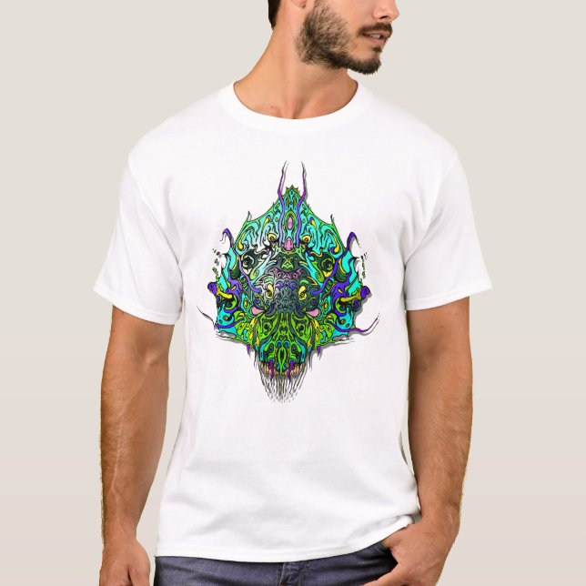T-shirt Chef Alien - Aqua (Devant)