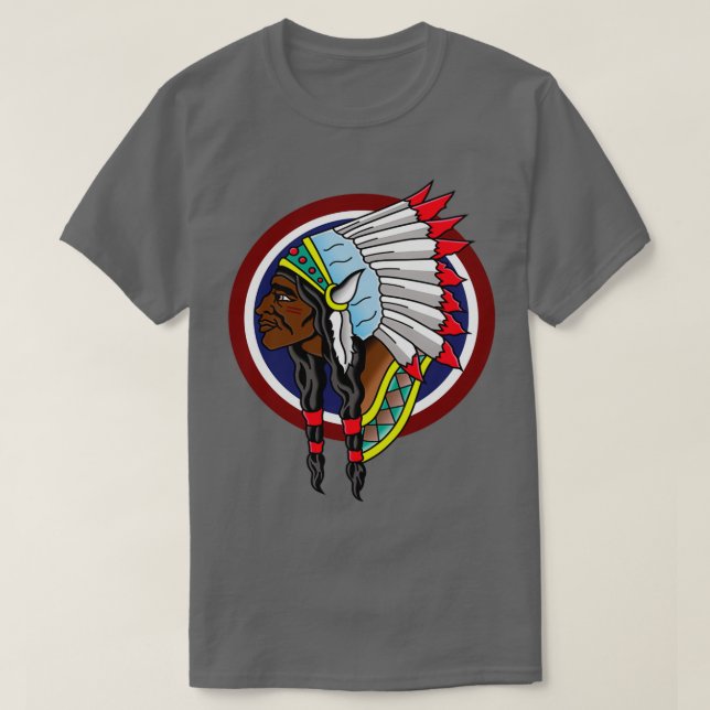 T-shirt Chef américain natif (3) (Design devant)