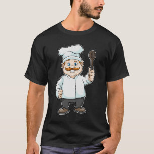 T-shirt Chef avec casquette et cuillère à soupe du chef