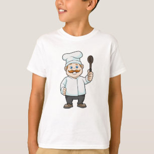 T-shirt Chef avec casquette et cuillère à soupe du chef