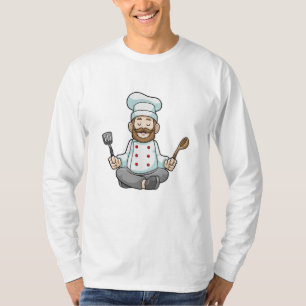 T-shirt Chef avec tablier de Cuisine au Yoga