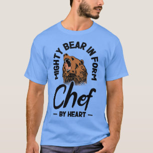 T-shirt Chef Bête Amoureux des animaux Ours Cuisine Repas