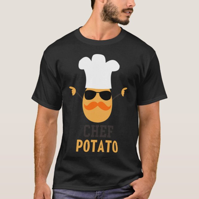 T-shirt chef birthday boy funny gourmet  (Devant)