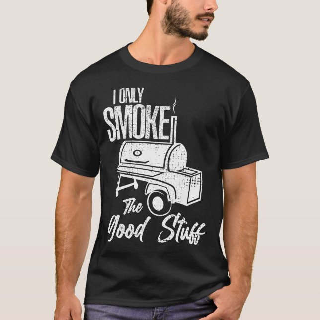 T-shirt Chef Boucher Cuisinier Bbq Fumer Cette Vache Boeuf (Devant)