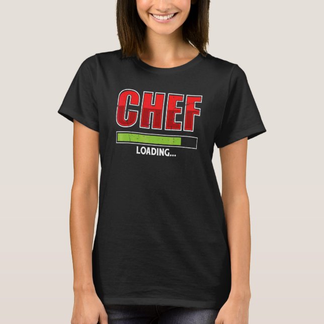 T-shirt Chef Chargement Future Cook Cuisine Dit (Devant)