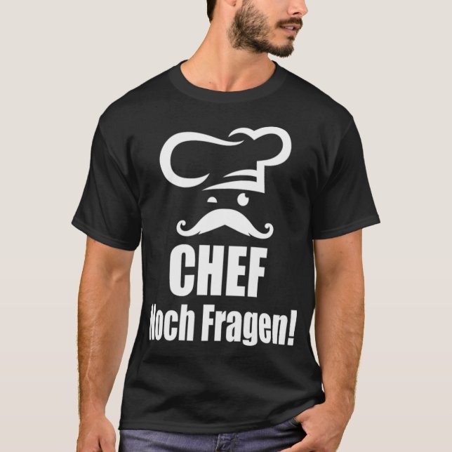 T-shirt Chef Chef Chef donut party astronaut pirate chef  (Devant)