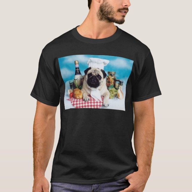 T-shirt Chef chien carlin (Devant)