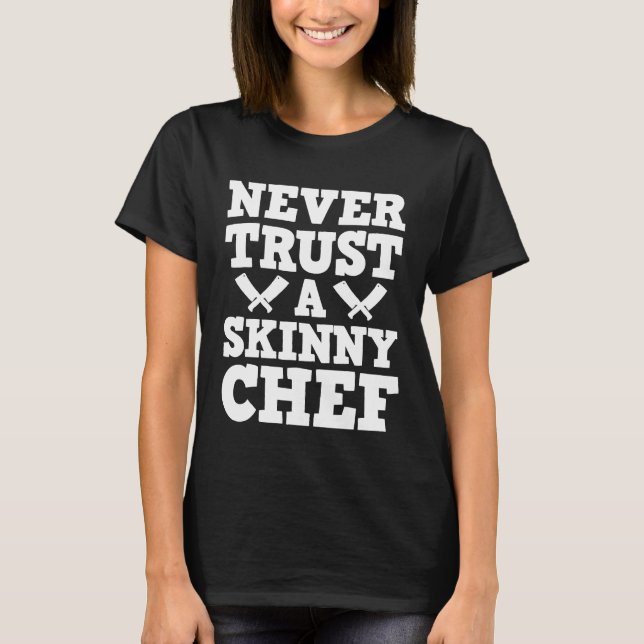 T-shirt Chef Cook Cuisine Knife (Devant)