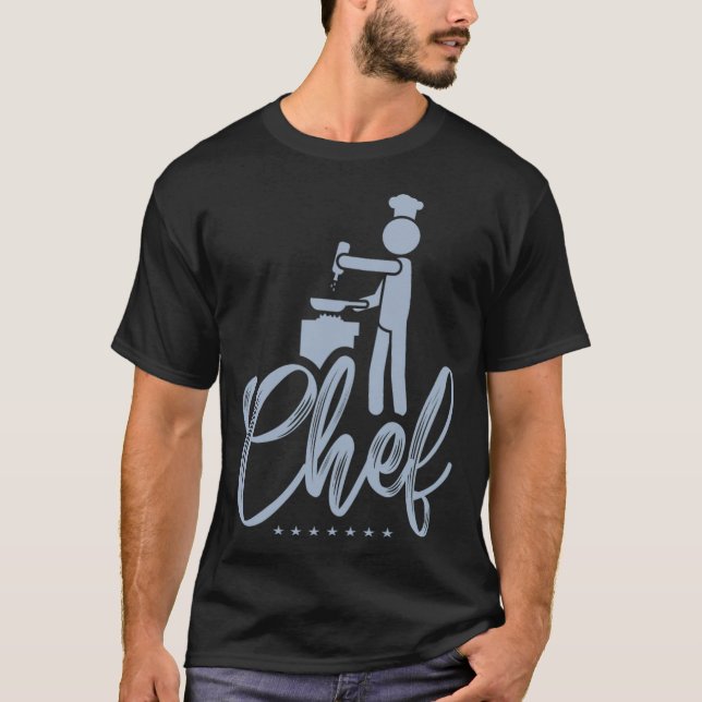 T-shirt Chef Cooking Chef baker pampered chef  (Devant)
