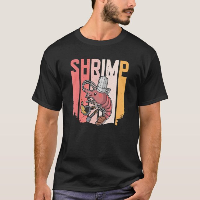 T-shirt Chef crevette de la mer (Devant)