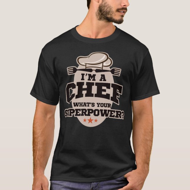 T-shirt chef cuisinier cadeau 8e chef humour (Devant)