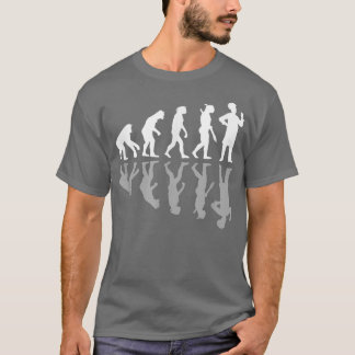 T-shirt Chef Cuisinier Cuisinier Drôle Évolution Humaine C